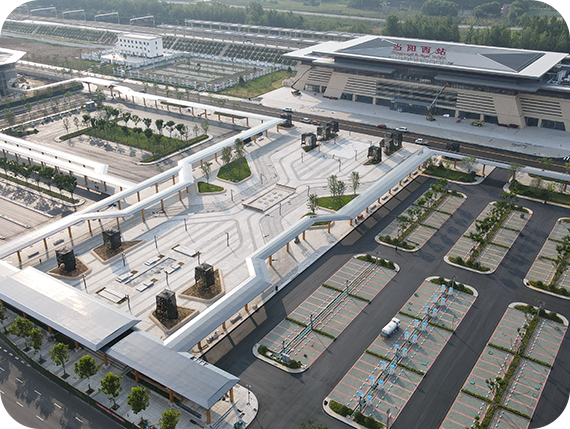 Dangyang High-speed Railway Station PV Square Project