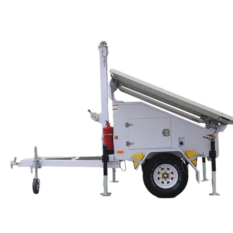 Efficient Portable Solar Power Generator System Solar Panel Compatible High-Capacity Solar Power Trailer