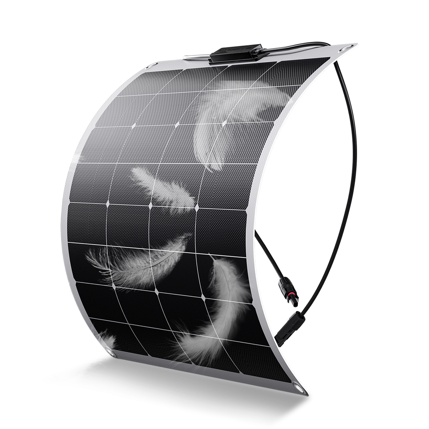 China Factory's MC4 Connector Waterproof Mono Crystalline Flexible Solar Panels Thin Film Flex Panel High-Efficiency