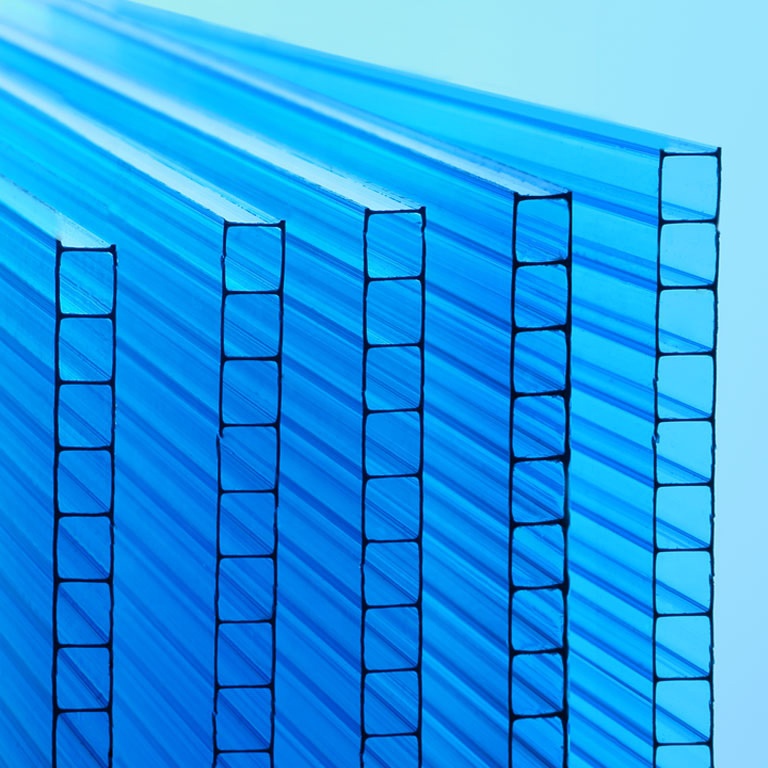 6mm 8mm 10mm UV Extruded Clear Cellular Hollow Panel Polycarbonate Sheets For Greenhouse Roof
