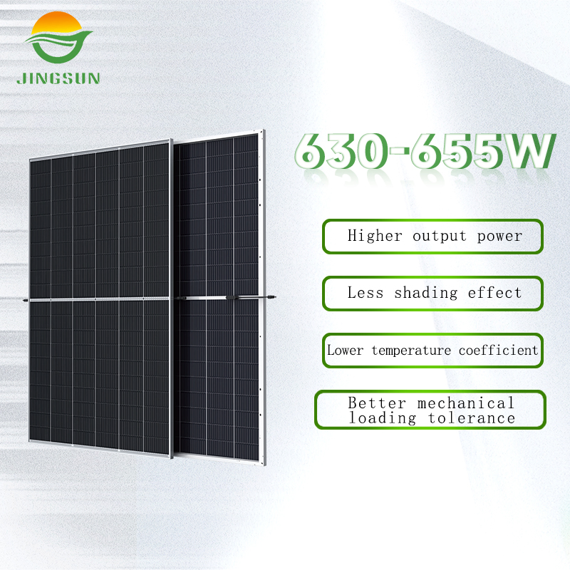 Jingsun Hot Selling Jam132D 630W 635W 640W 650W 655W Solar Panel for Energy Storage for Commercial Use