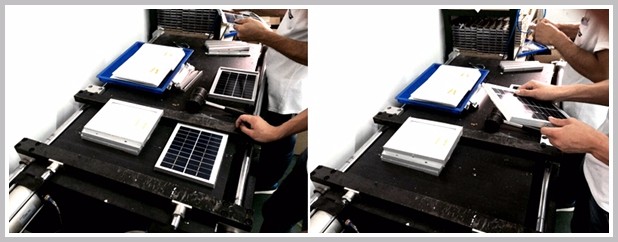 Solar panel frame assemble machines