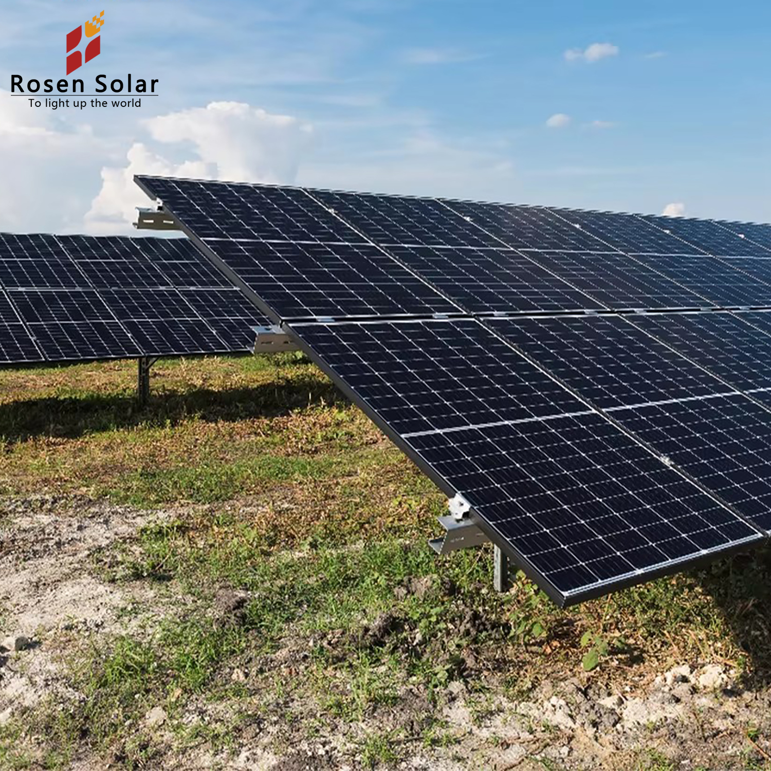 Rosen TOPCON Black 450W 550W 600W 650W 700W 750W 1000W Mono Solar Panels Bifacial PV Module Price