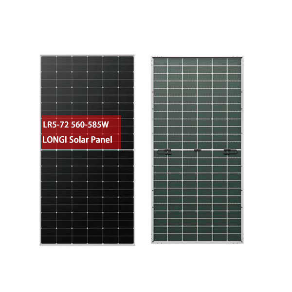 Longi Solar Transparent Organic Hi-MOX6LR5 72HTD 560-585W Bifacial Mono PERC High Power Module 22.6% Efficiency Solar Panel