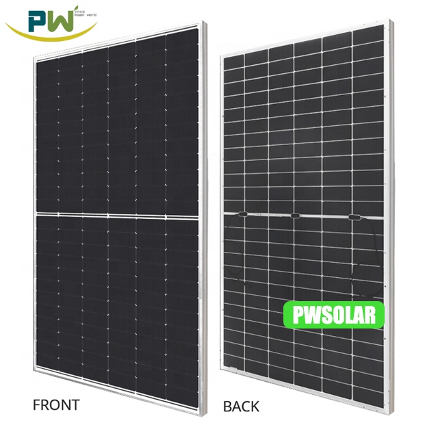 Bifacial Mono Solar Panels 585W 610W 630W N Type for Solar Power System With Power Inverter