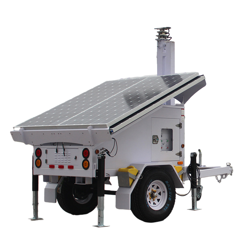 Efficient Portable Solar Power Generator System Solar Panel Compatible High-Capacity Solar Power Trailer