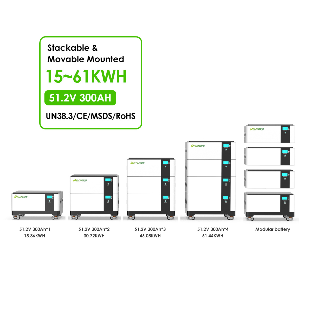 BYD Solar LiFePO4 Battery 100Kwh 50Kwh 30Kwh 20Kwh 15Kwh 10kwh Solar Power System 280AH 314AH 560AH 1000AH Solar Energy System