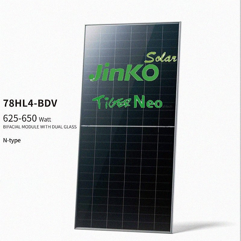 Jinko Latest Technology N Type Factory Customized Solar Power 620W 650W 156mm PV Ground Mounted Solar Panels
