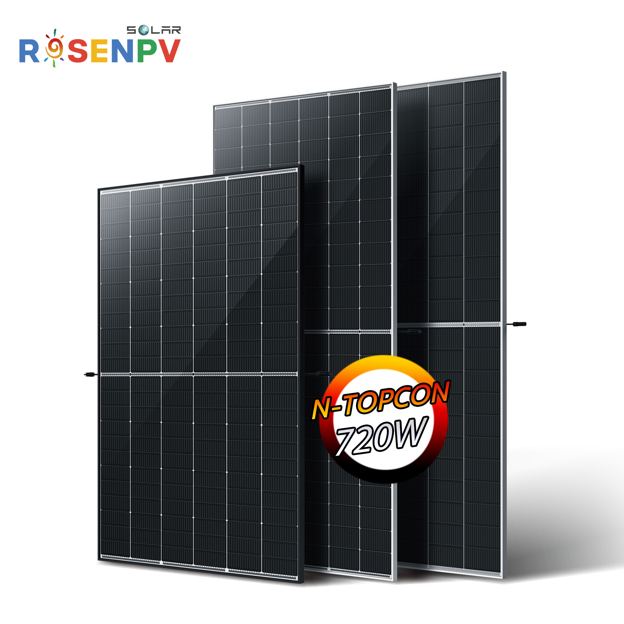 N-Type Bifacial Solar Panel EU Warehouse Price 700W 750W Double-Sided Panels