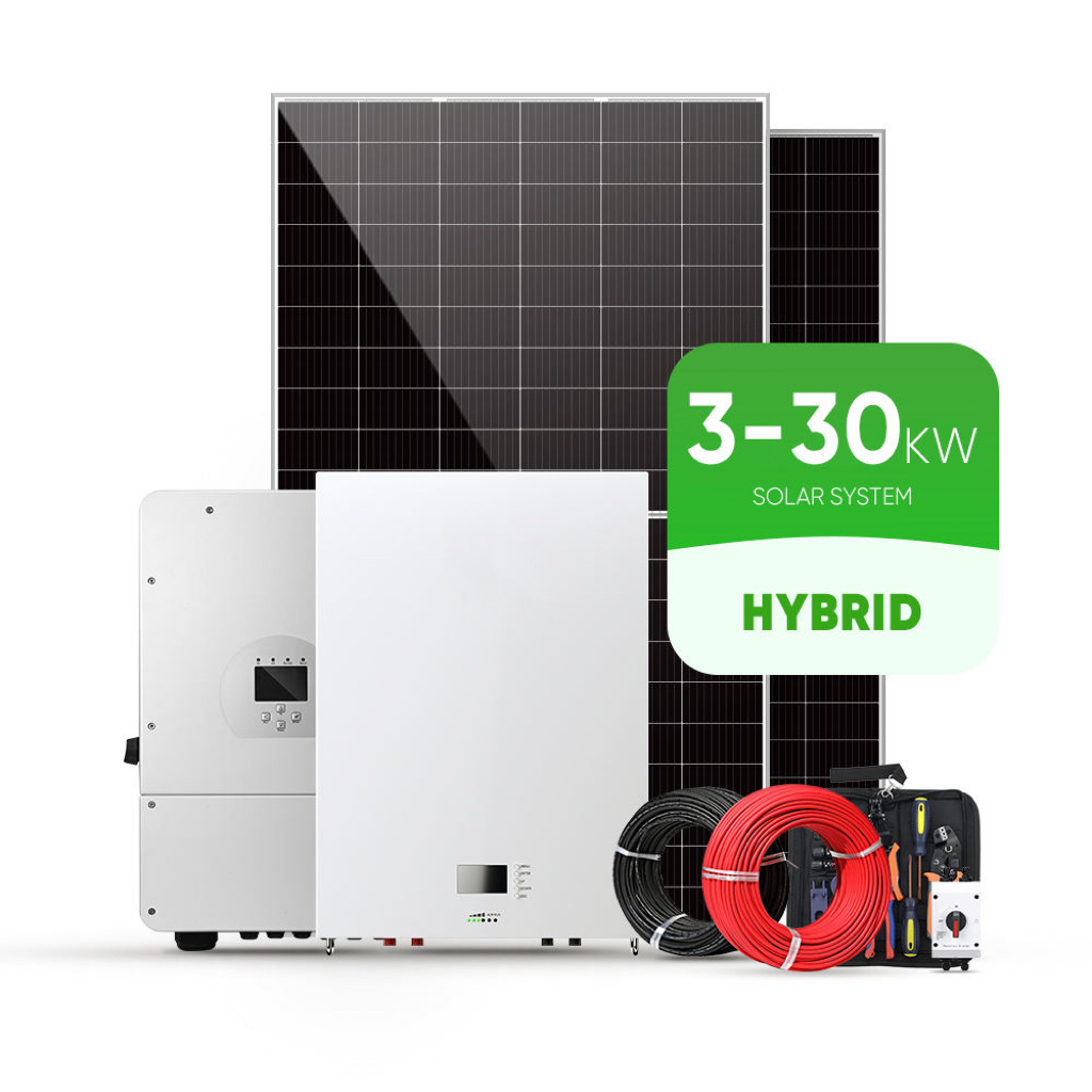 10Kw Hybrid Solar Panels Energy System 5Kw 15Kw 50Kw 20Kw 30Kw Complete Kit Solar Power System Storage Set For Home In Stock