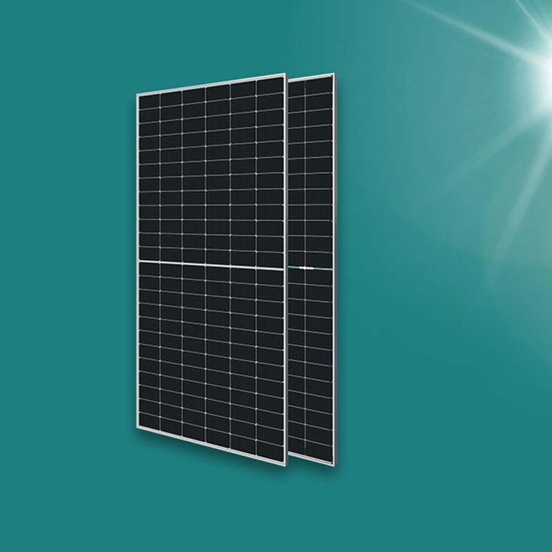 Bifacial Single Crystal High-Power Solar Photovoltaic Panels Double Glass Roof Mount Power Generation System 125mmx125mm