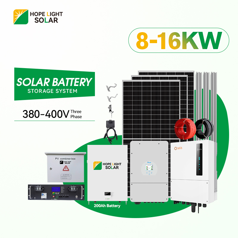 All in One Off-grid Solar System 6kw 8kw 10kw 16kw PV Panel Kit 15kw with Certification for Home Use