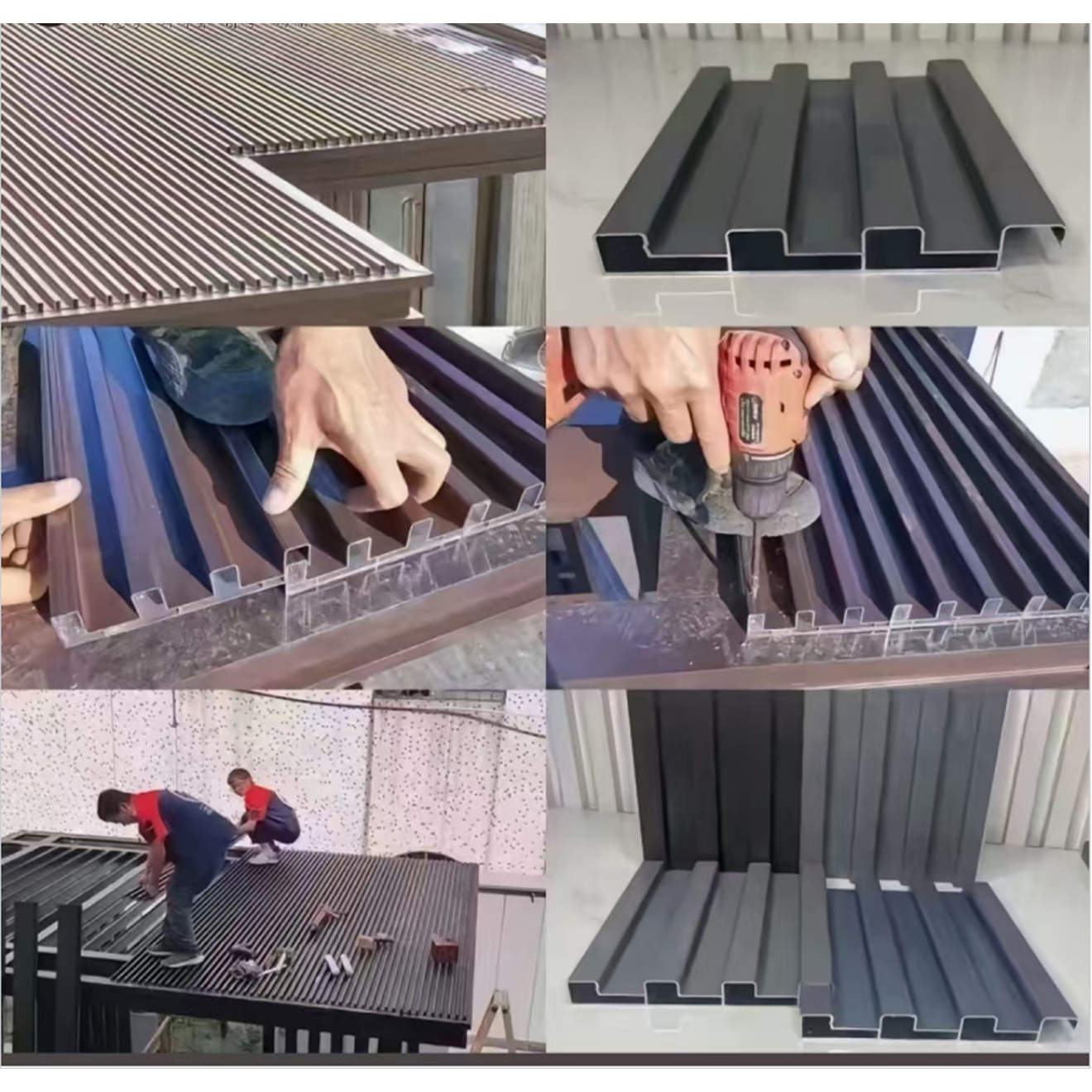 Zhending Modern Exterior Asian Design Fire Resistant Water Resistant Thermal Insulation Eco-Friendly Aluminum Metal Roof Panels
