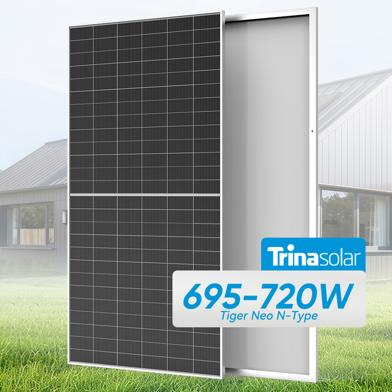 Trina Solar Panels 720 Watt Eu Warehouse Vertex N NEG21C.20 695W 700W 705W 710W 715W 720W Panneau Solaire Trina Solar Pv Module