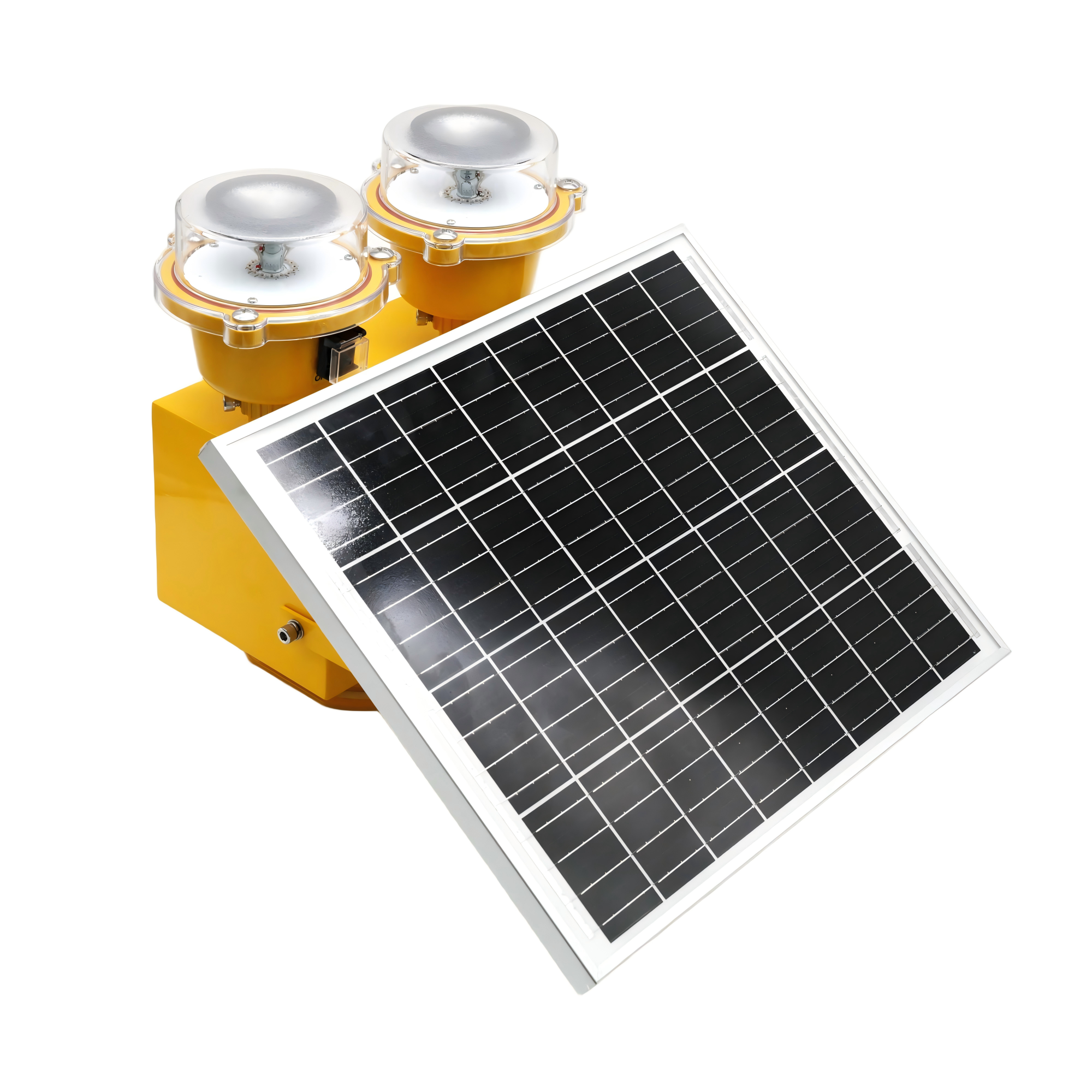 18W Solar Panel Long Lifespan Big Battery Twin Aircraft Obstruction Light
