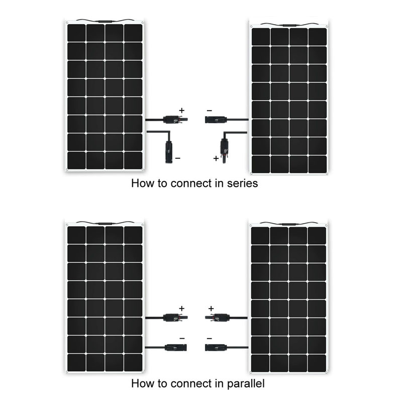 High Efficiency Flexible Panel Light Weight Semi Flexible Sticker Flexible Solar Panels for Boat Roof Fence