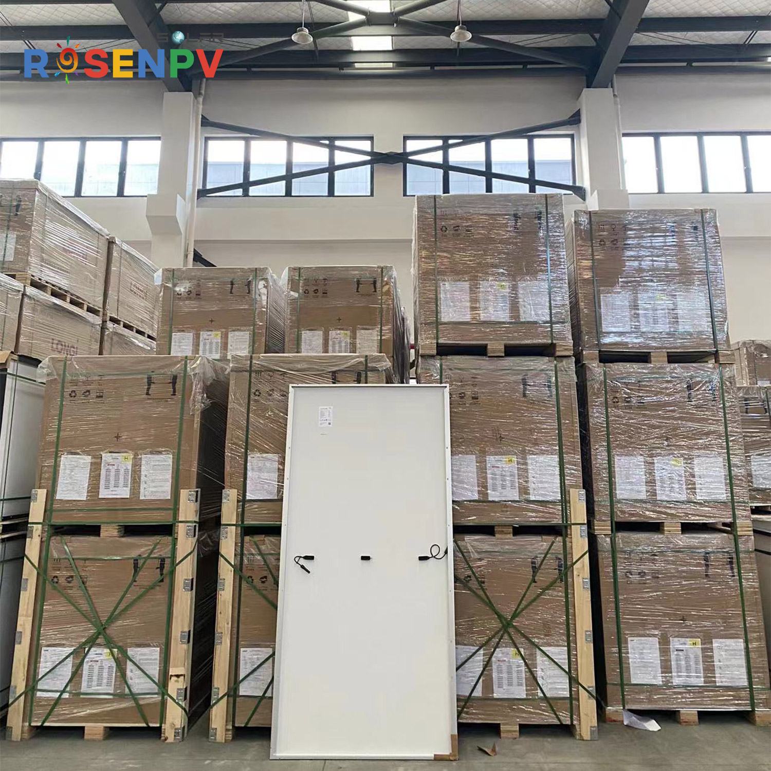Rosen TOPCON Black 450W 550W 600W 650W 700W 750W 1000W Mono Solar Panels Bifacial PV Module Price