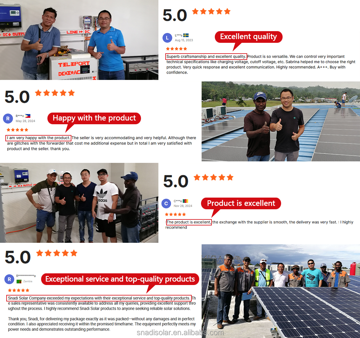 Satisfied client reviews panel 1