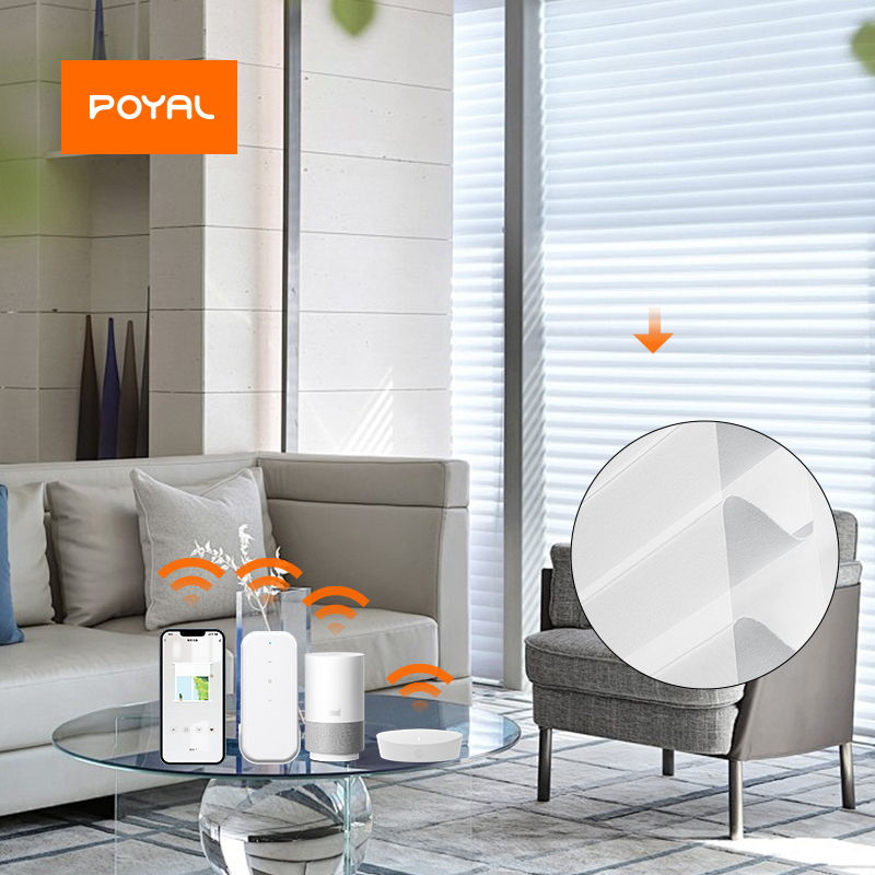 Modern Built-In Electric Motor Ultra-Thin Solar Panel Type-C Charging Window Work Automatic Remote Control Wifi Connectivity