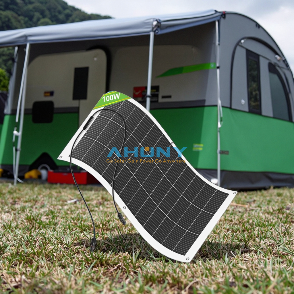 Best Stable 12V 100-500W Off-Grid Solar Power System Monocrystalline Silicon Flexible Thin Film Light Weight Solar Panels