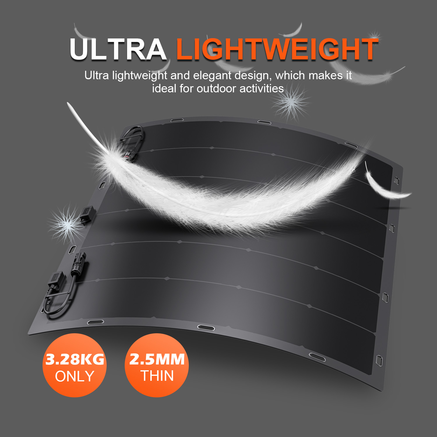 Original Factory Home Use 210w On-grid Monocrystalline Silicon Thin Film Flexible Solar Panel Rollable for Balcony PV Station