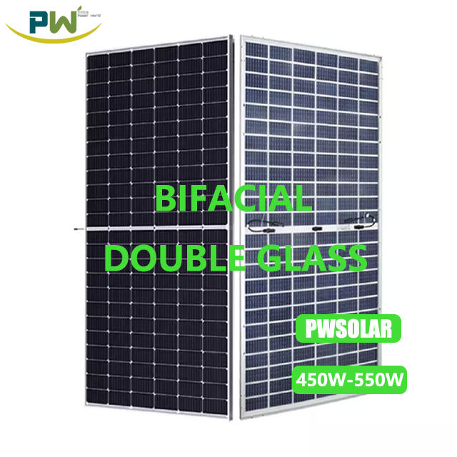 Bifacial Mono Solar Panels 585W 610W 630W N Type for Solar Power System With Power Inverter