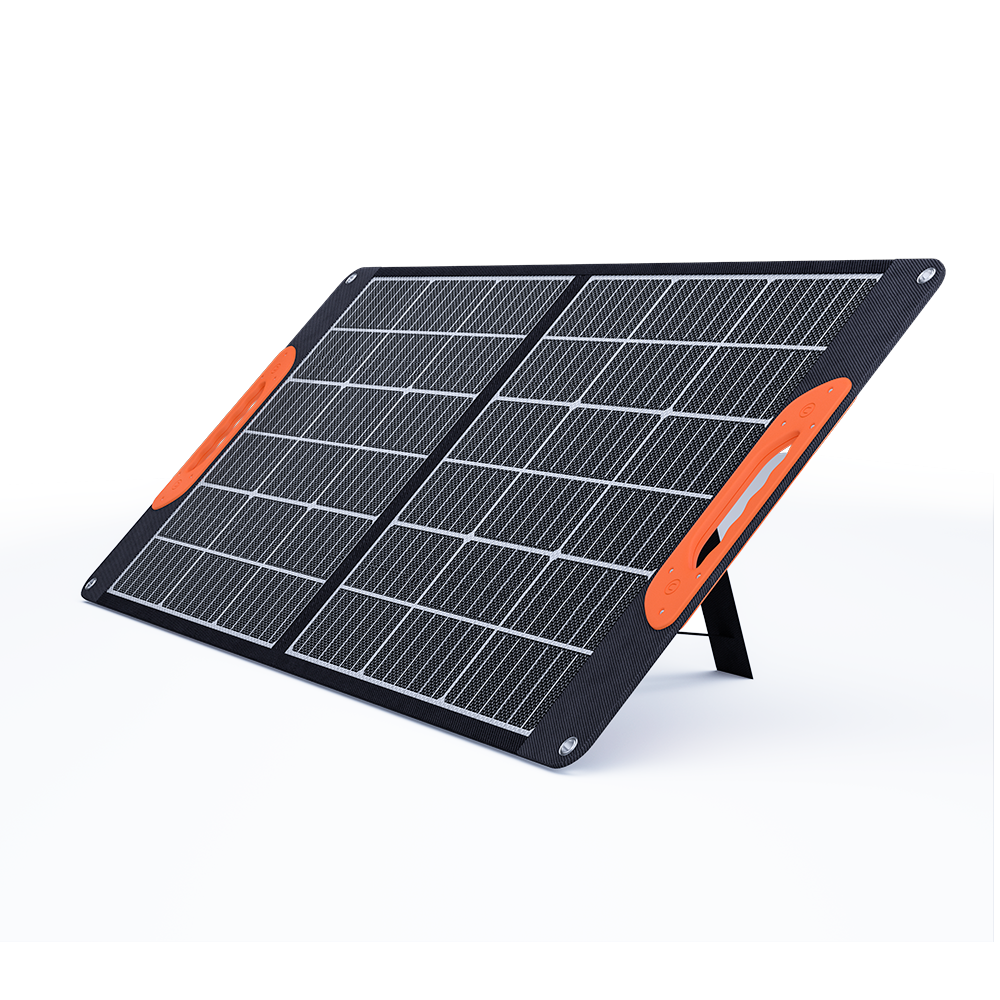 36 Cells Good Price New Design Mono Folded Flexible 100w Solar Panels with Double Glass Led Display for Camping