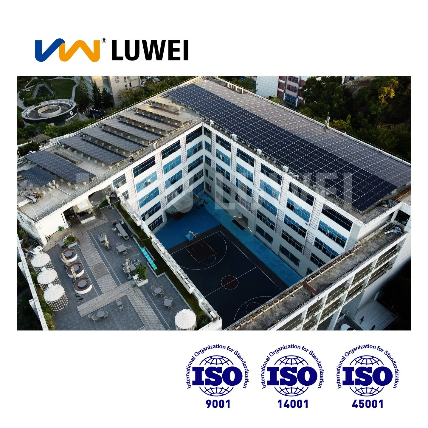 Aluminium Ground Mounted Racks Concrete Foundation Ground Mounting Structure for Solar Panel