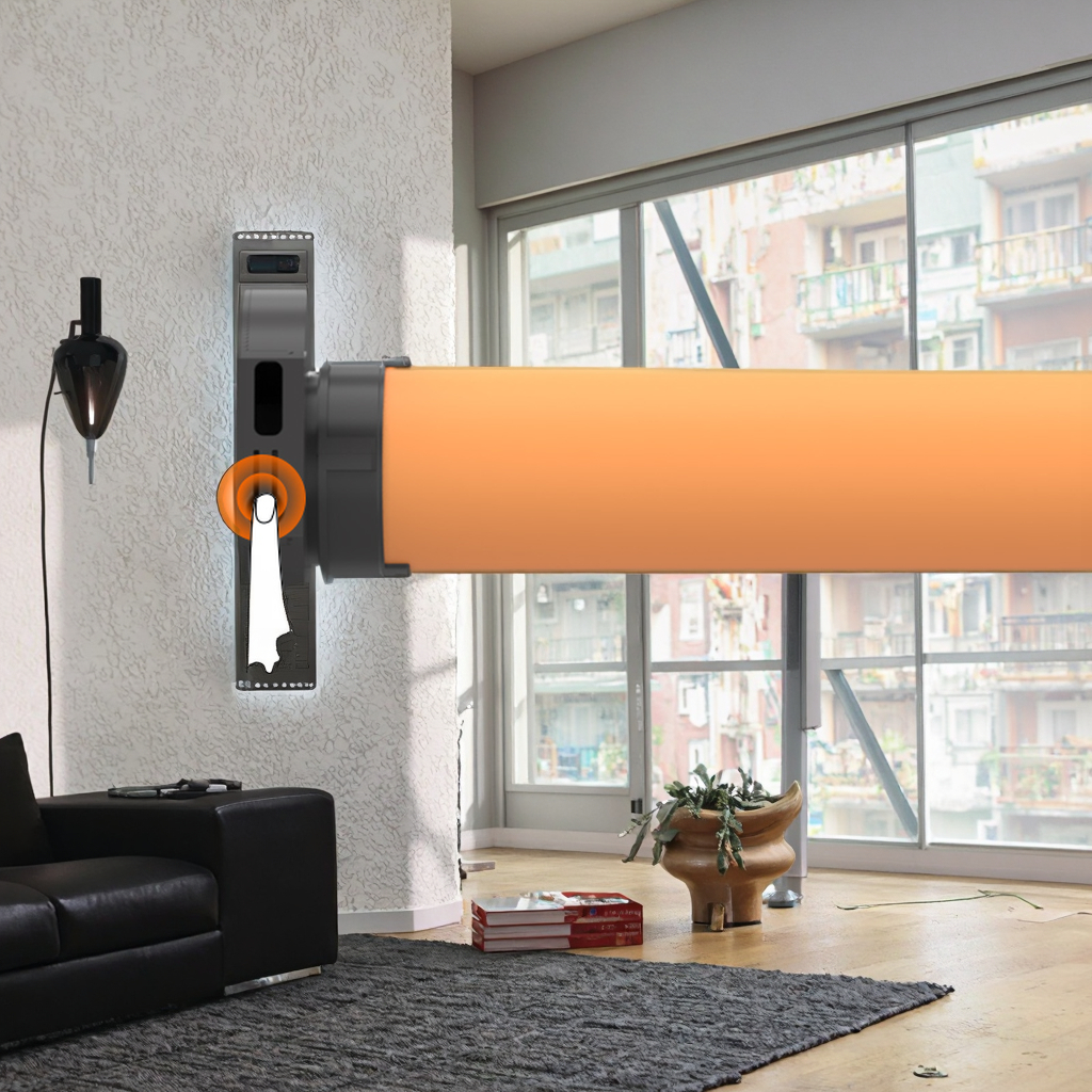 Modern Built-In Electric Motor Ultra-Thin Solar Panel Type-C Charging Window Work Automatic Remote Control Wifi Connectivity