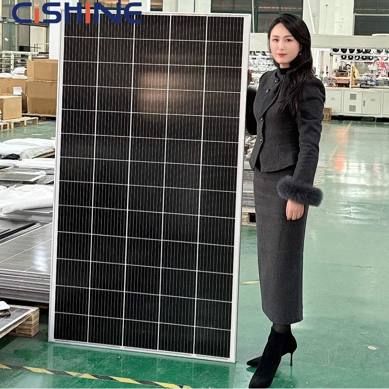 Cishine Wholesale High-efficiency Half Cell 100W 150W 200W 250W 300W Mono-Facial Solar Panels Suitable for Residential Rooftops