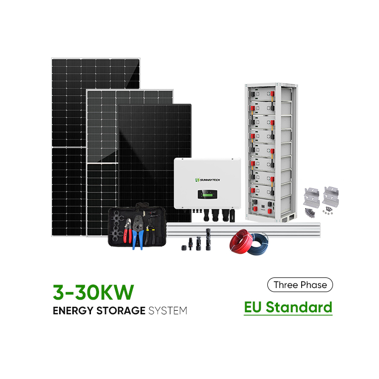 Complete Set of Solar Panels 5kw 10kw 20kw Hybrid Solar Battery Energy System 10kwh 20kwh 30kwh Lithium Batteries for Home