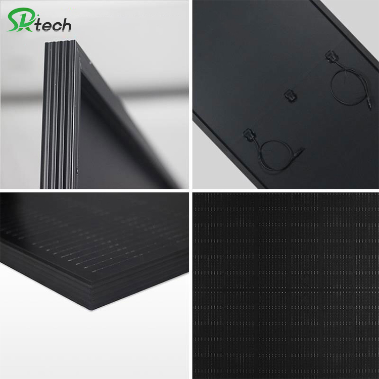 SUNWAY Polycrystalline Solar Panels 450w 455w 460w 465w Full Black Solar Panel for Home Electricity