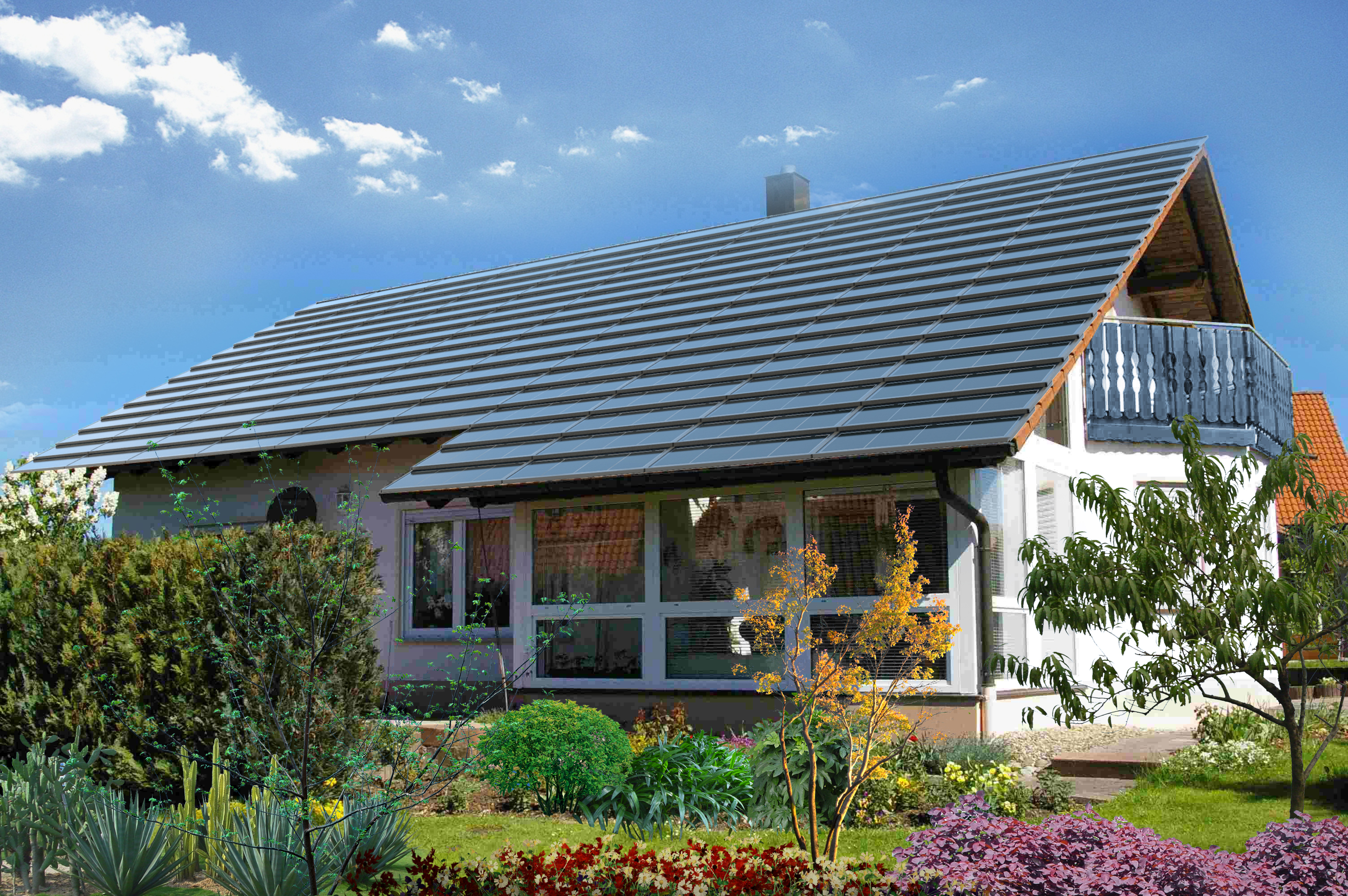 Easy-Install and Durable BIPV Flat Solar Roof Tiles for Residential and Commercial High-efficient Power Generation