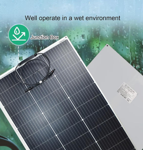 ODM 75W 18V Waterproof ETFE Flexible Mono Solar Panel 700*530mm Bendable PV Module for Marine RV Golf Cart Off-Grid Charging