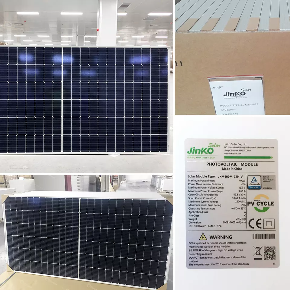 Jinko Solar Panels N-type Bifacial 580w 585w 590w 600w 630w 700w 720w Factory Price 550 Watts Double Glass Mono Solar Panels