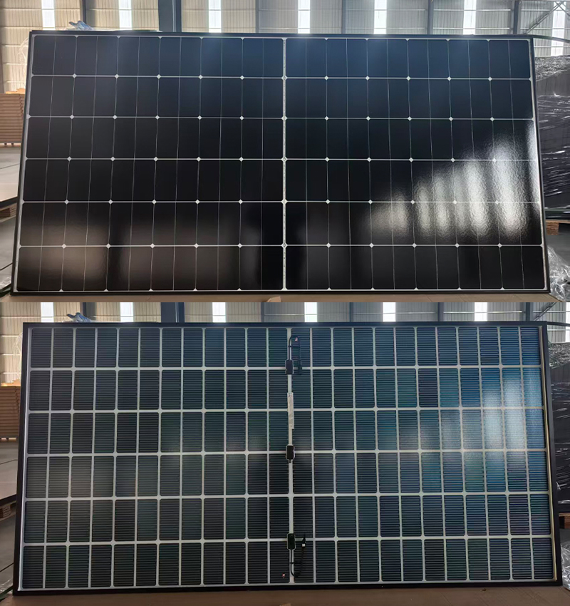 High Efficiency Photovoltaic Panel 580w 590w 600w Solar Panels Bifacial Bc Solar Panel Module Manufacturer