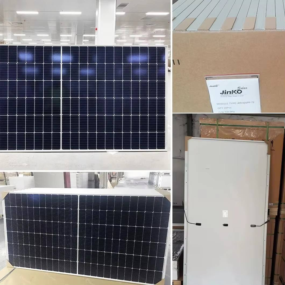 Jinko N-type 144 Cells Befacial PV Panel 585W 590W 595W Monocrystalline Home Solar Panels Kit
