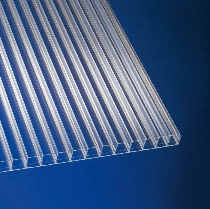 6mm 8mm 10mm UV Extruded Clear Cellular Hollow Panel Polycarbonate Sheets For Greenhouse Roof