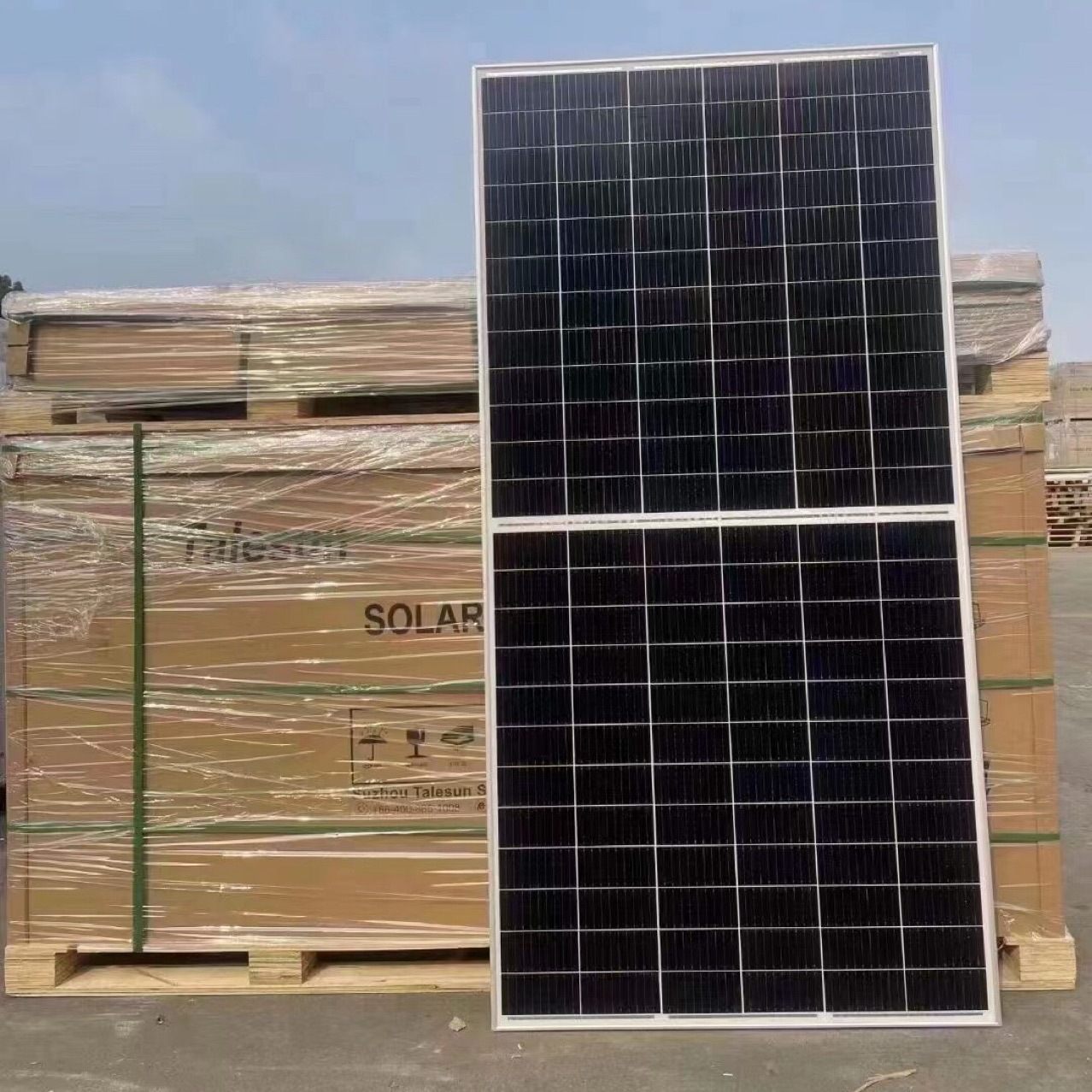 Bifacial Single Crystal High-Power Solar Photovoltaic Panels Double Glass Roof Mount Power Generation System 125mmx125mm