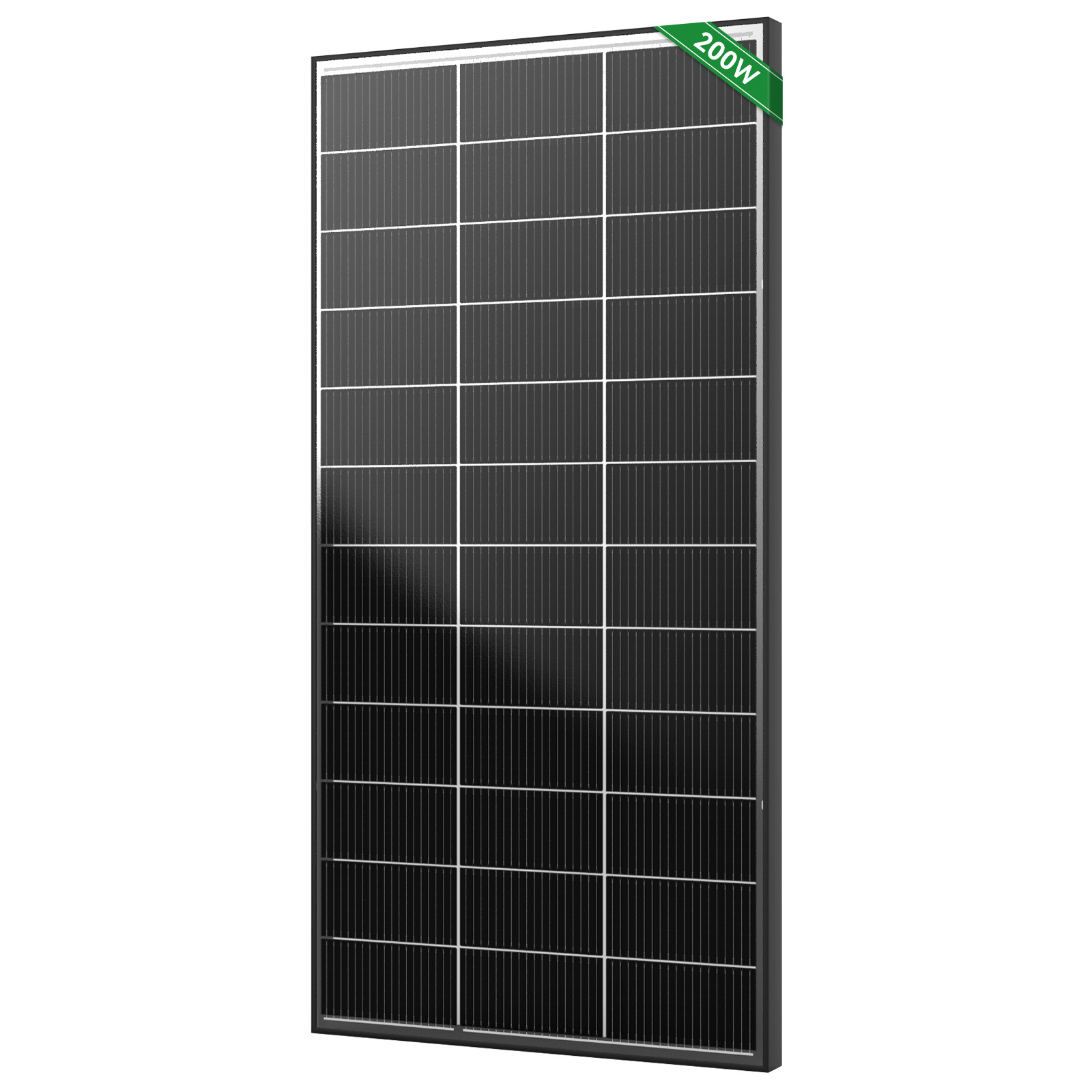 Bifacial Half Cell Rigid 200W Monocrystalline Solar Panels 22% Efficiency 25-Year Warranty PV Module for Home Energy Storage