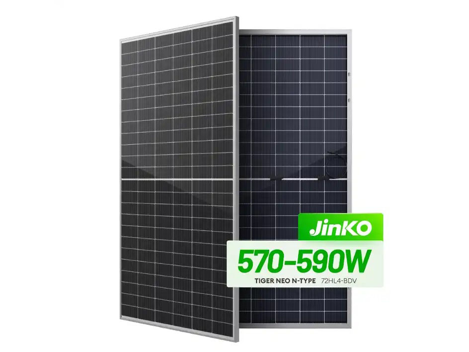 Jinko Tiger Neo 550-590W Solar Panels, Double-Glass Bifacial Modules, for Commercial and Industrial Photovoltaic Projects