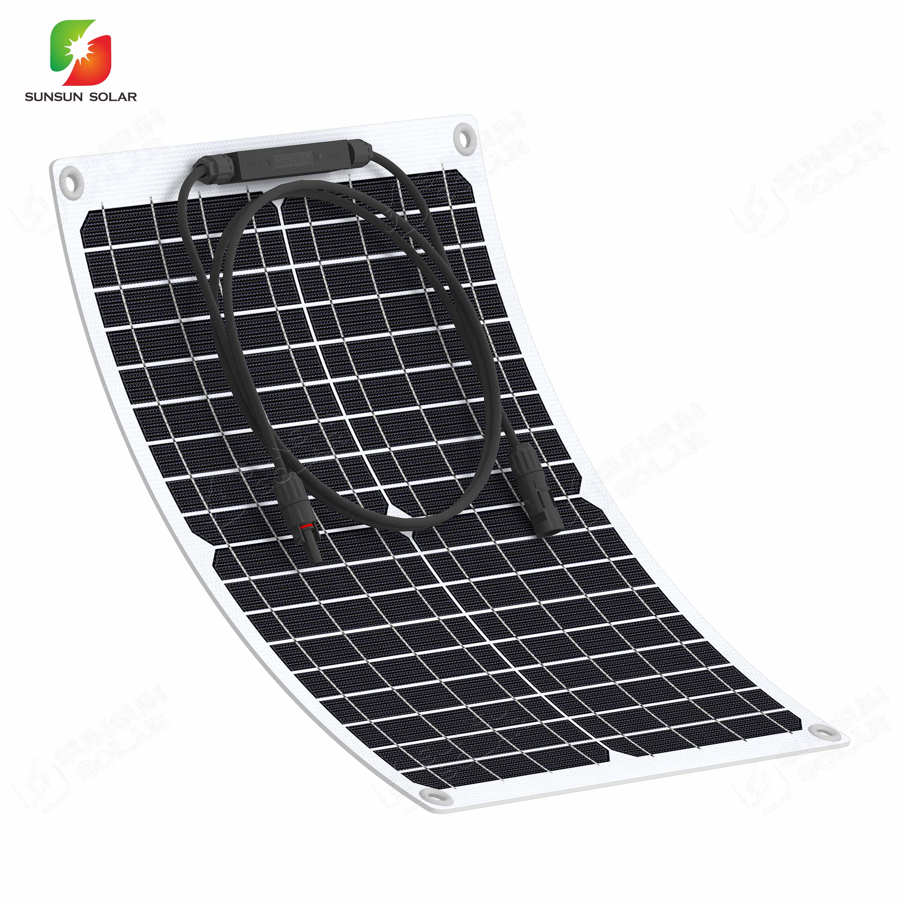 20W 18V ETFE Monocrystalline Flexible Solar Pv Panel For Solar System Semi Flexible Solar Panels For Boats