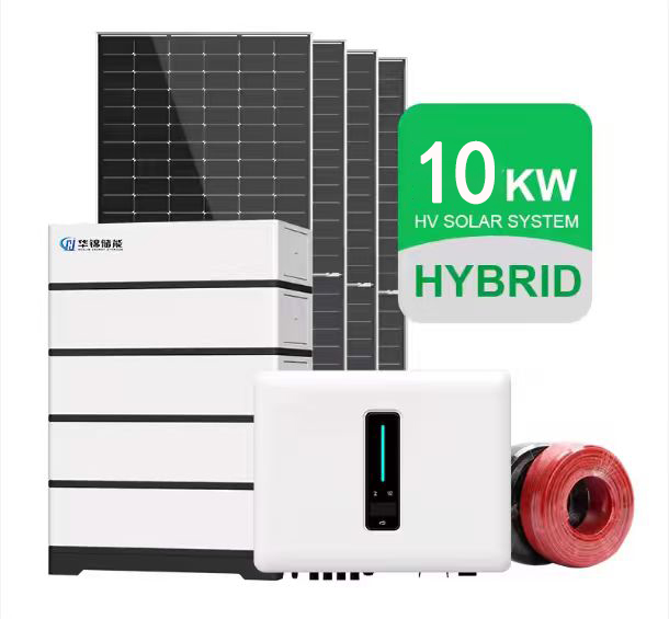 10Kw Stackable Hybrid Grid Solar System Kit With Battery Panel Inverter And Lithium Battery Storage