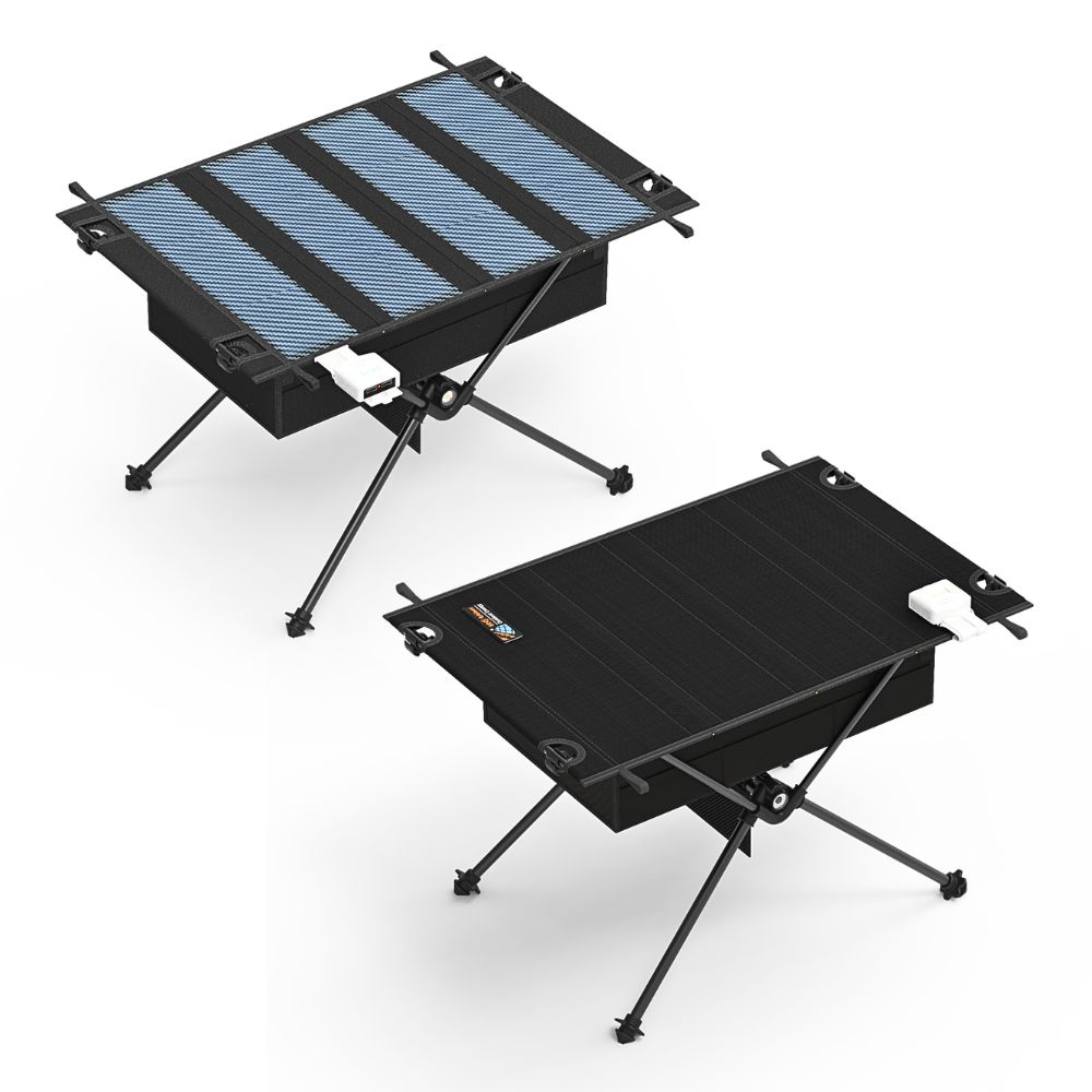 Portable Foldable Solar Table 30W Solar Panel >23% Efficiency Dual USB 5V2.1A IP65