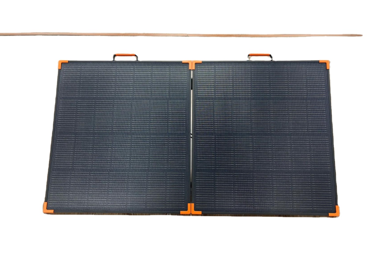 200W Portable Foldable Monocrystalline Silicon Solar Panel with 20% Efficiency USB Charger for Outdoor Mobile Charging Solution