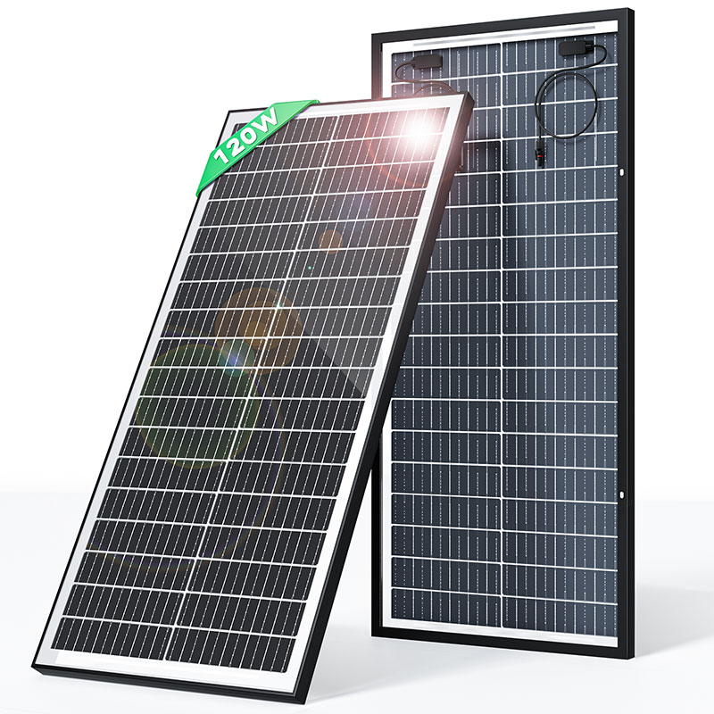 N Type Pv Solar Panels Home 120W Europe Warehouse Wholesale Bifacial Solar Pv Module Power Supply For Home