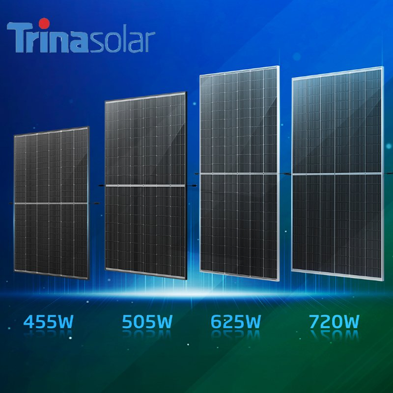 Trina Solar Panels Residential 575W 580W 585W 590W 625W Bifacial N Type Mono BIPV Solar Panel 700 Watt 720 Watt 715W