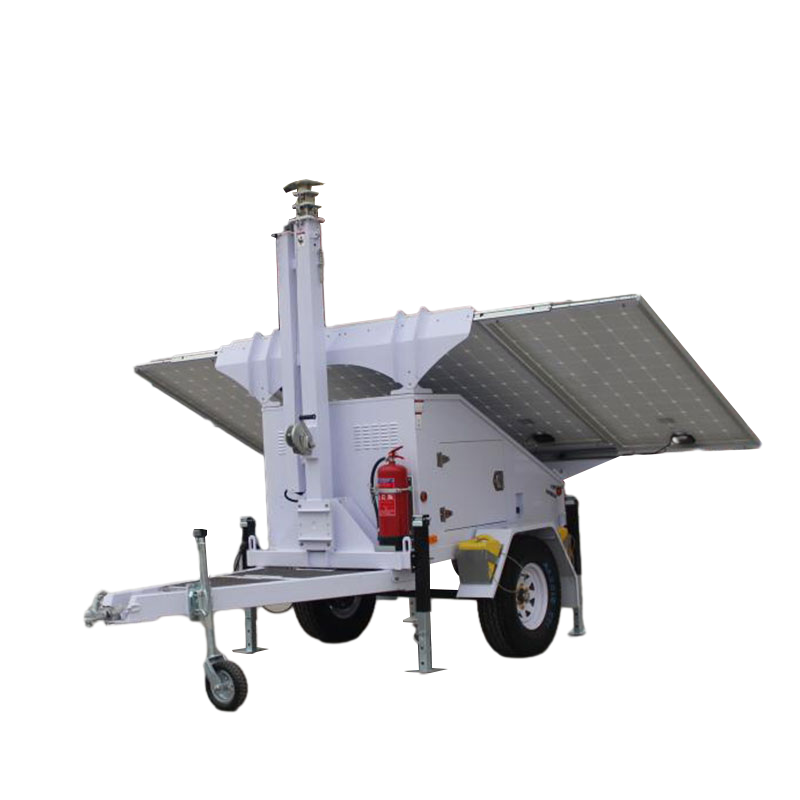 Efficient Portable Solar Power Generator System Solar Panel Compatible High-Capacity Solar Power Trailer