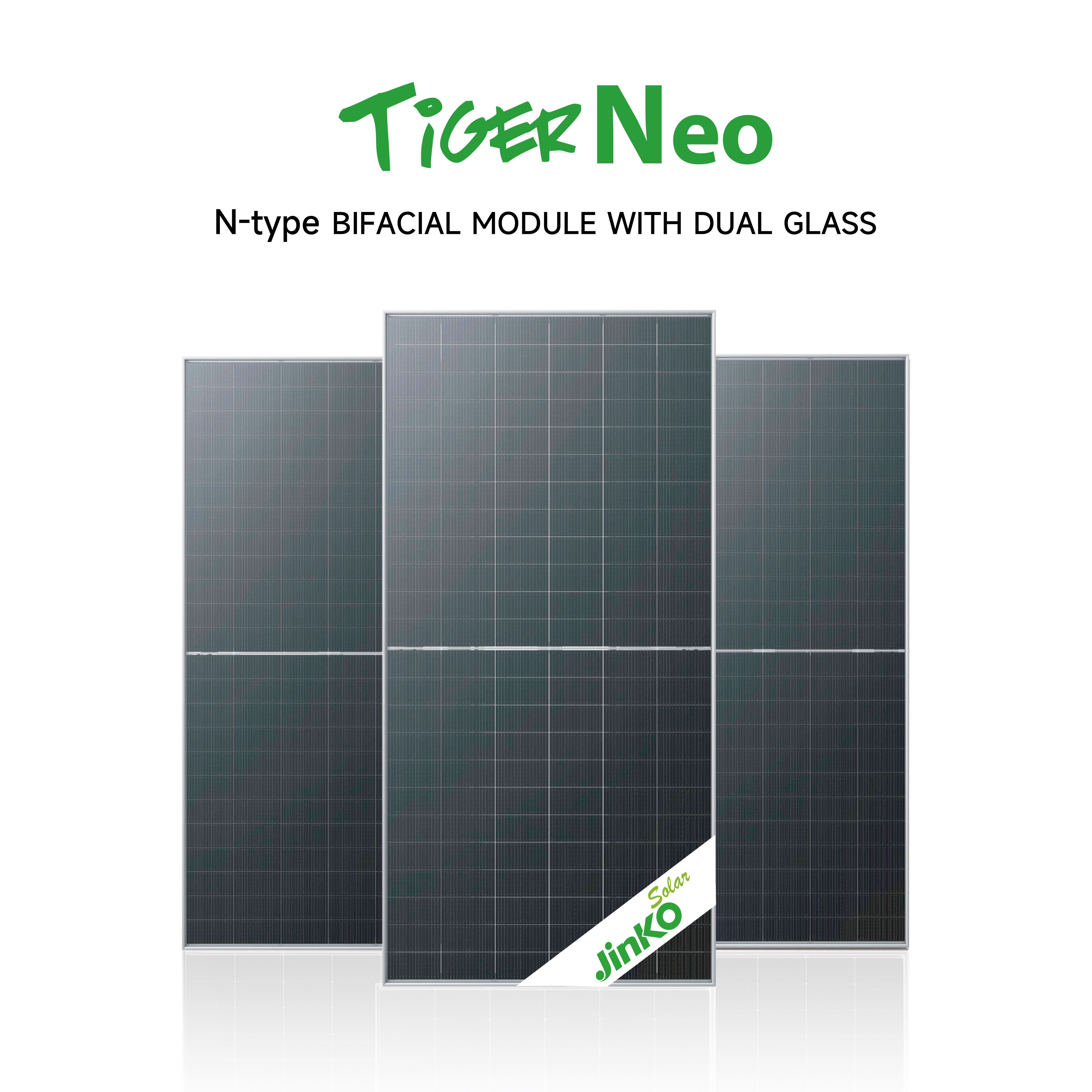 For Jinko for Topcon 600W and 700W N-Type Bifacial Polycrystalline Solar Panel Industrial Use 420W Max Power HJT Half Cell Type