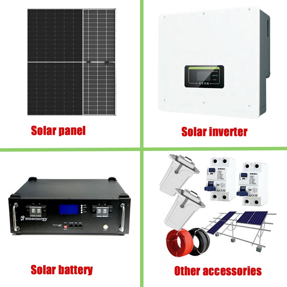 25 Years Life Span 10kw Solar Panels 5kw on Grid / off Grid Solar Energy Panel System for Home